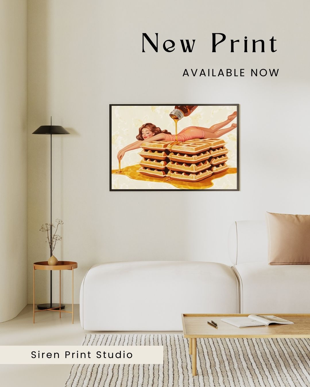 Waffle Woman Art Print