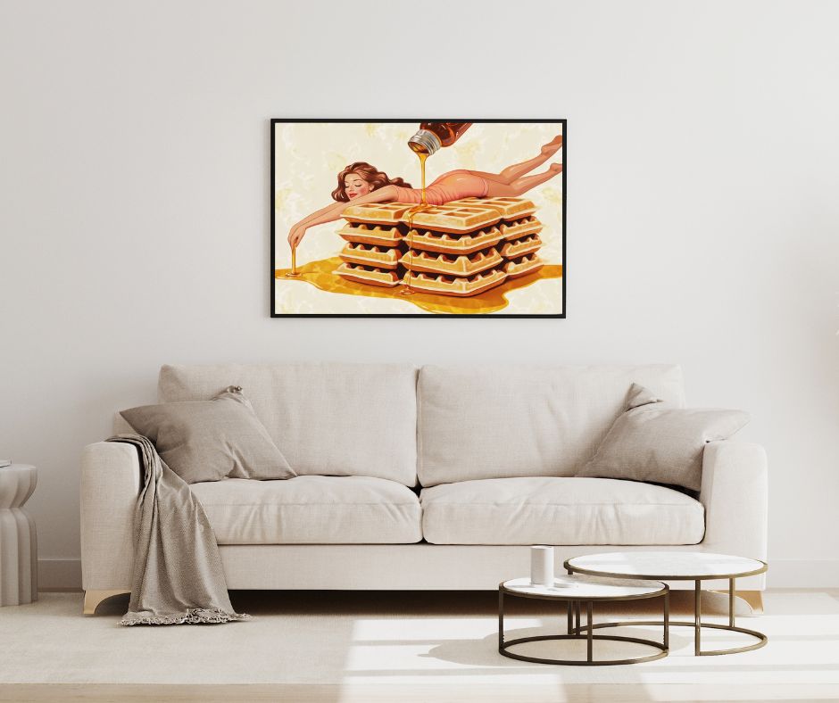 Waffle Woman Art Print