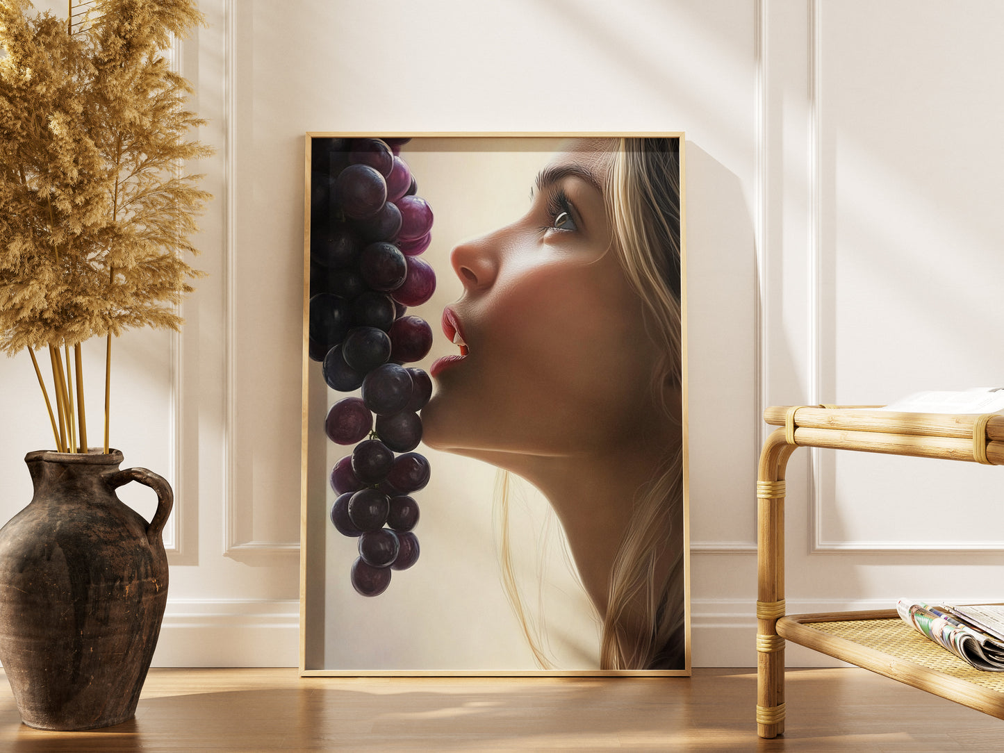 Sensual Grape Art Print